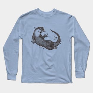 Swimming Otter Long Sleeve T-Shirt